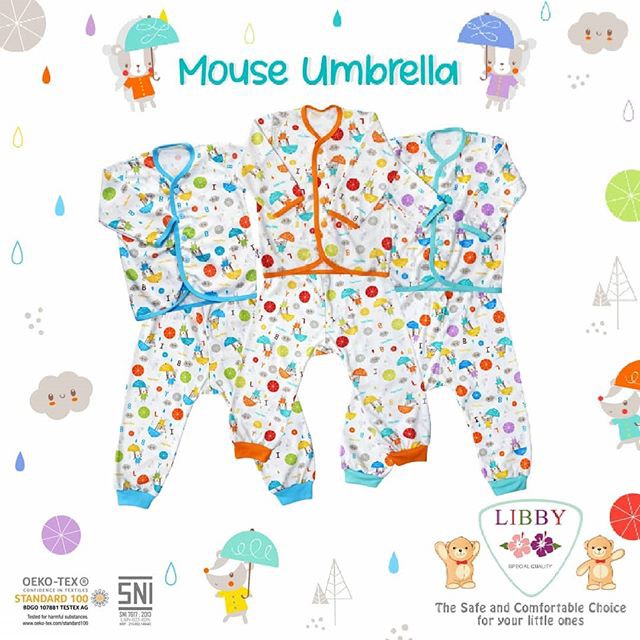 Libby setelan panjang kancing depan