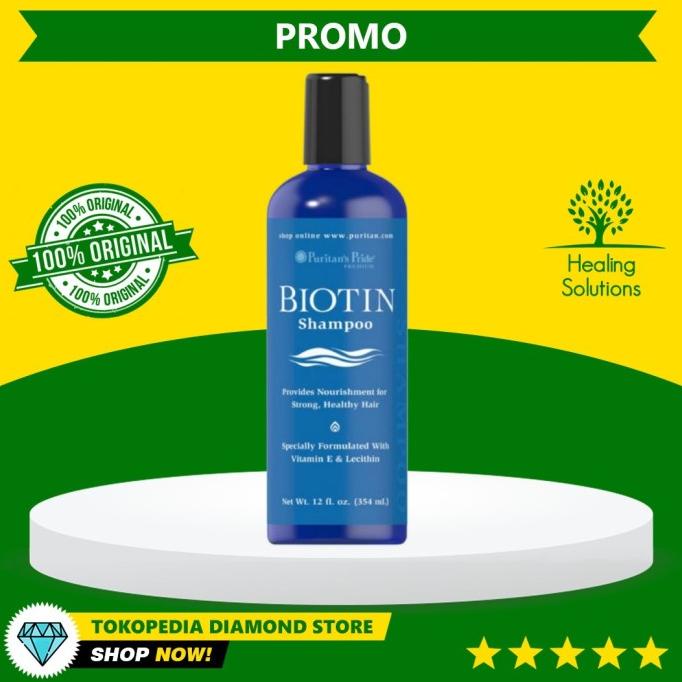Puritan Biotin Shampoo 354 ml ED 2 thn Ready Stock-Pertumbuhan Rambut Lc