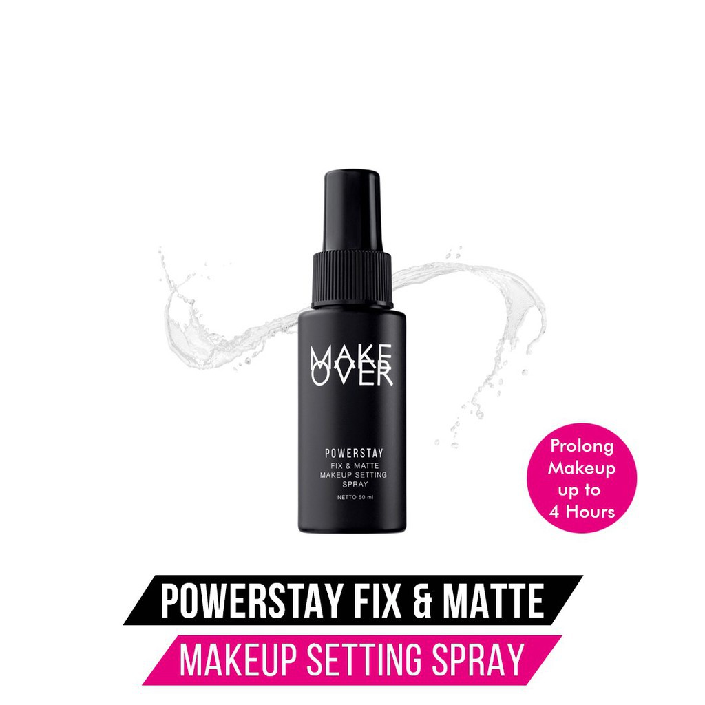 ★ BB ★ MAKE OVER Powerstay Fix &amp; Matte Makeup Setting Spray 50ml