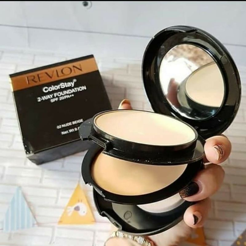 [ PERPC ] BEDAK Revlon Twc 2IN1 - Colorstay 2 Way Foundation Powder /  / BEDAK HITAM