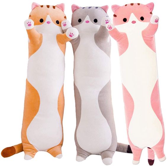 Boneka Guling Kucing Berdiri Tinggi 60cm Kado Special Hadiah Buat Anak Tersayang Boneka Guling Berkarakter Kucing Terbaru Guling Untuk