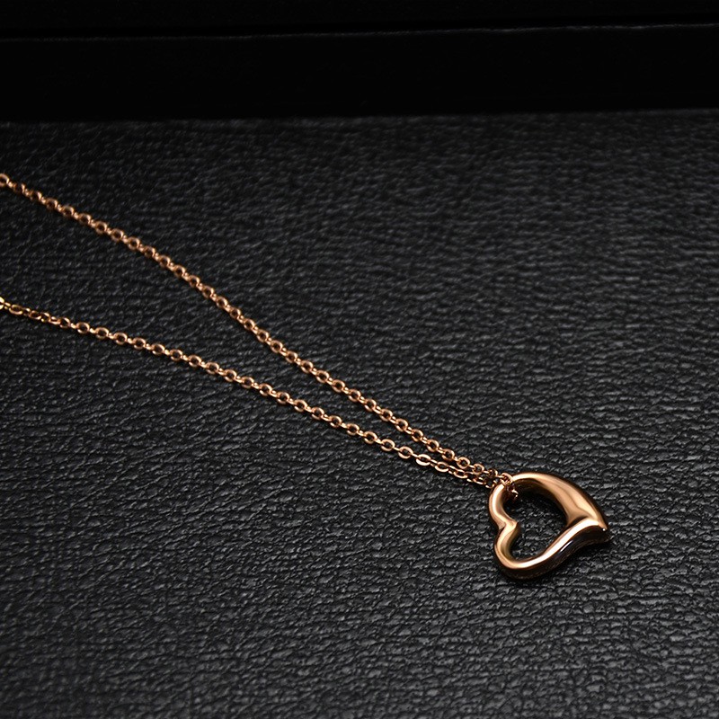 [New] Kalung fashion titanium mini korea hadiah wanita cewek love anti karat KK079 love