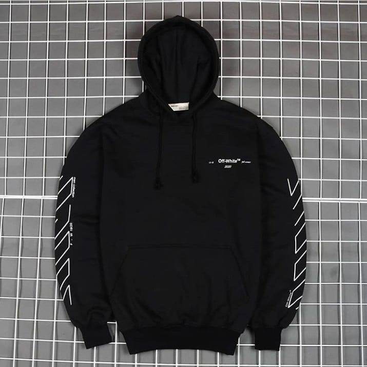 Jaket Hoodie OFF WHT DIAGONAL UNFINISHED – Edition Trendy Casual Unisex Good Brand Quality Stylish