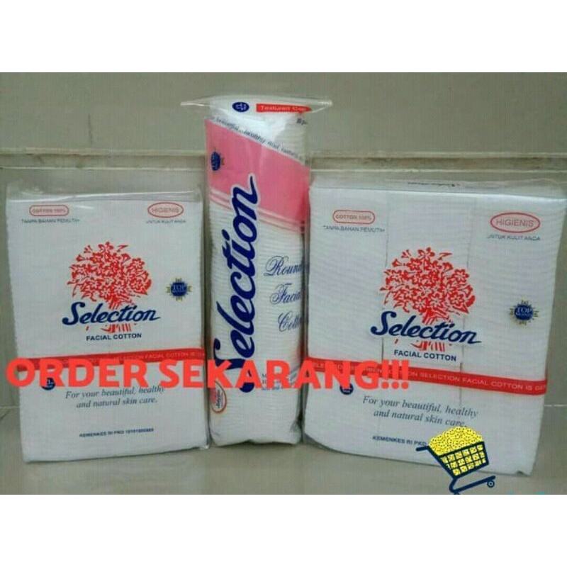 kapas selection/kapas kecantikan/kapas bulat 80 pads