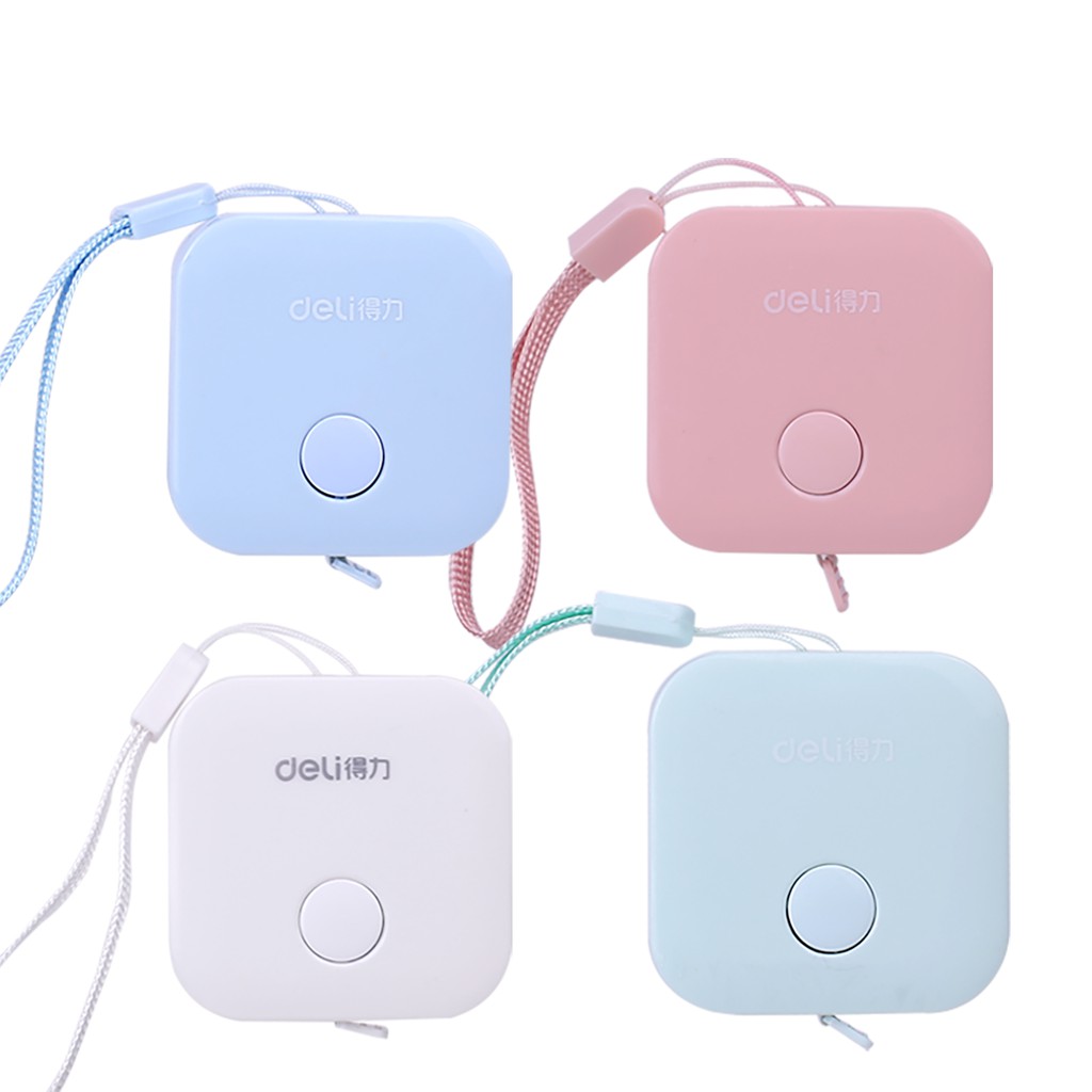 

Deli meteran mini plastik bahan fiberglass, tidak mudah kusut dan tahan lama 4 warna 1.5m 79650