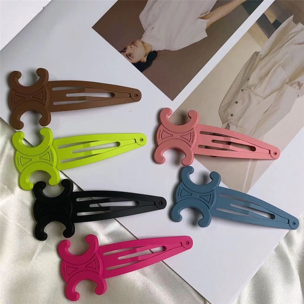 【COD Tangding】Jepit Rambut Poni Warna Permen Bahan Alloy Untuk Wanita