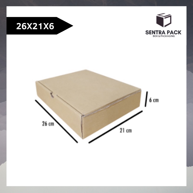 

Box 26x21x6 cm LD (Binder) Kardus/Karton/Polos/Pizza/hampers