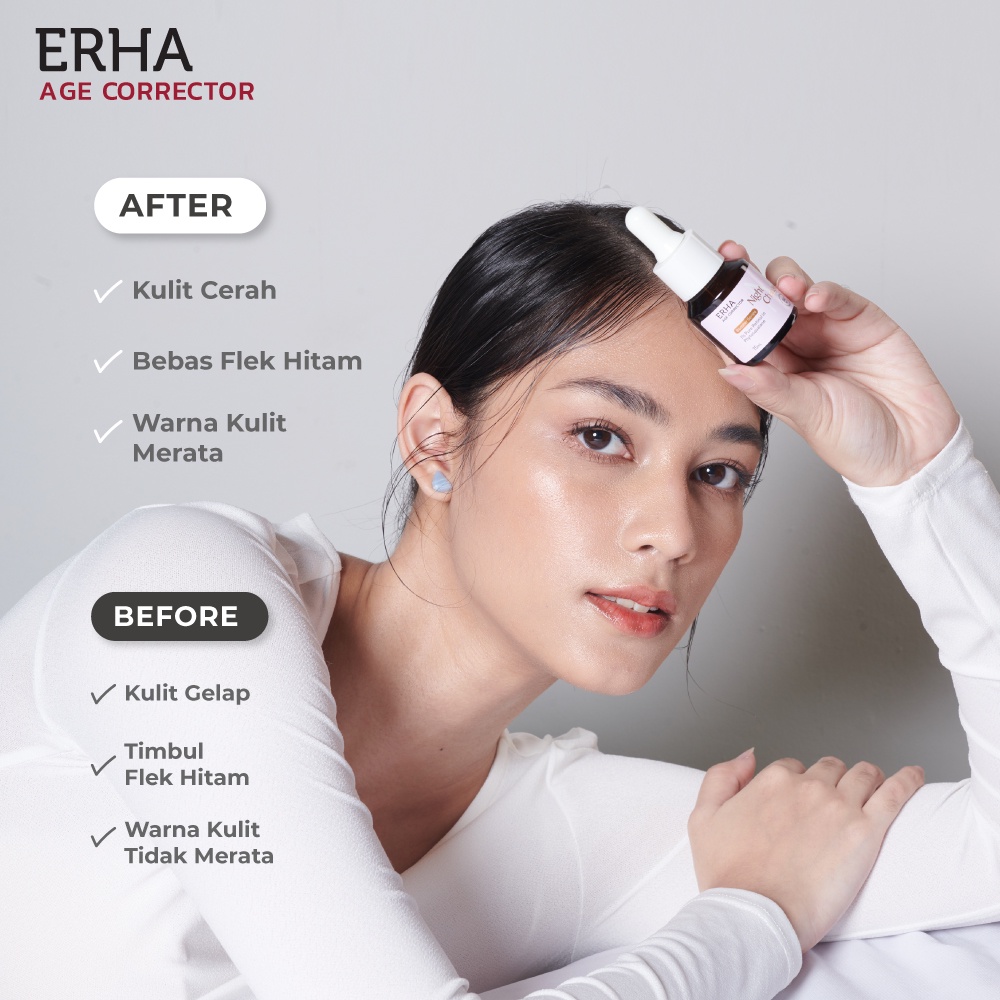 ERHA Serum Wajah Age Corrector Nightcharge Booster Serum - Malam Hari / BPOM