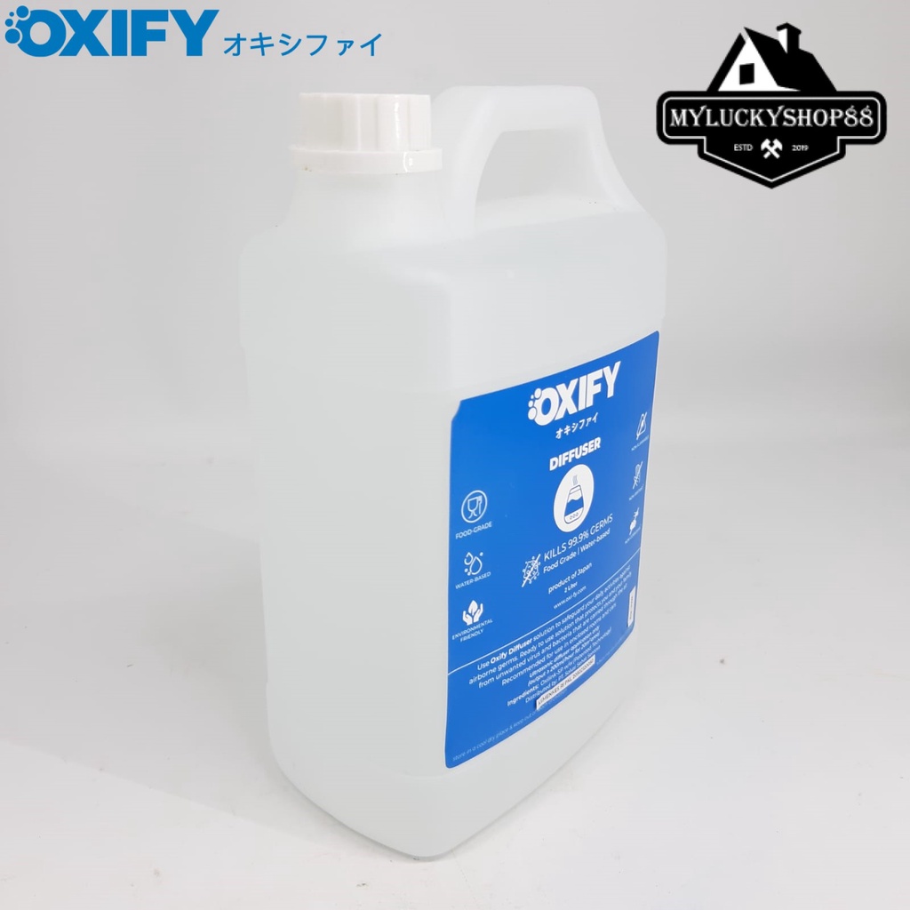 OXIFY Diffuser Water Based Sanitizer Disinfectant Airborne Japan 2L