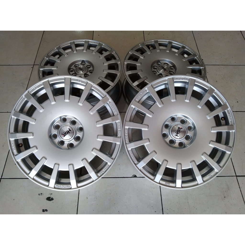 velg mobil bekas hsr rally ring 17x7 pcd 4x100 4x114 seken bekas murah