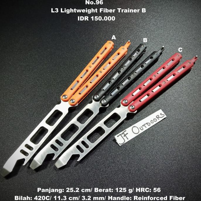 Terlaris Balisong L3 Lightweight Fiber Trainer B