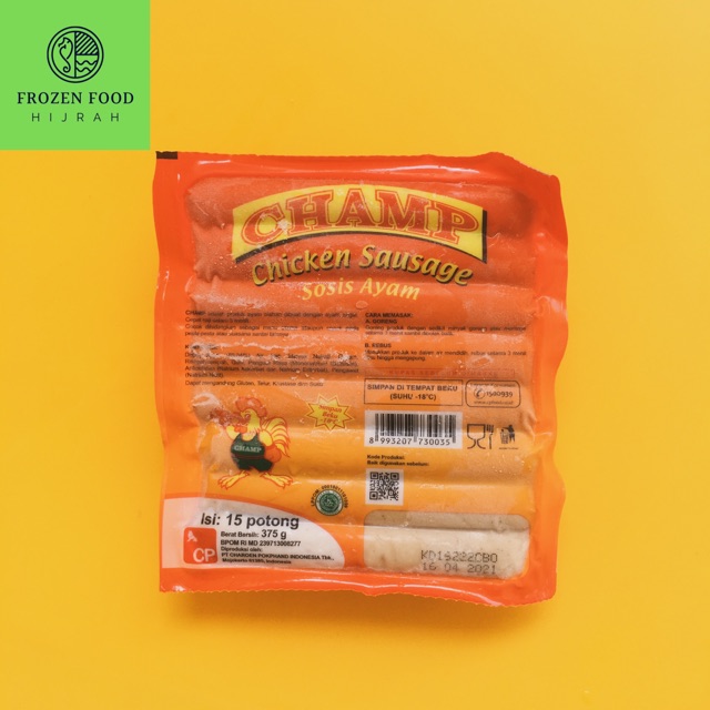 

CHAMP SOSIS AYAM ISI 15 375GR
