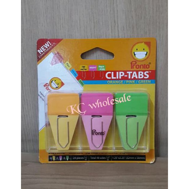 

BEST SELLER ATK0025 POLOS Paper Clip Tab 2in1 Pronto Kertas Klip Pembatas Buku SMA TERJAMIN