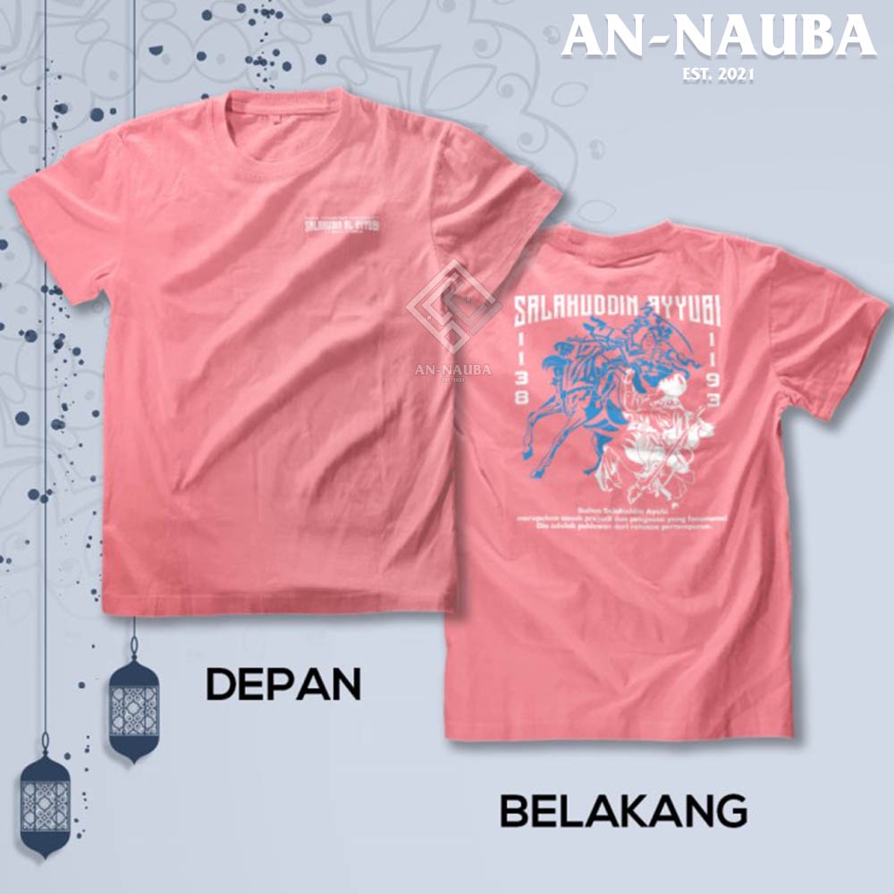 Kaos Dakwah Islami Sahabat Nabi / SALAHUDDIN AL AYUBI TSHIRT / Baju Distro Santri Muslim [AN-8557]-7