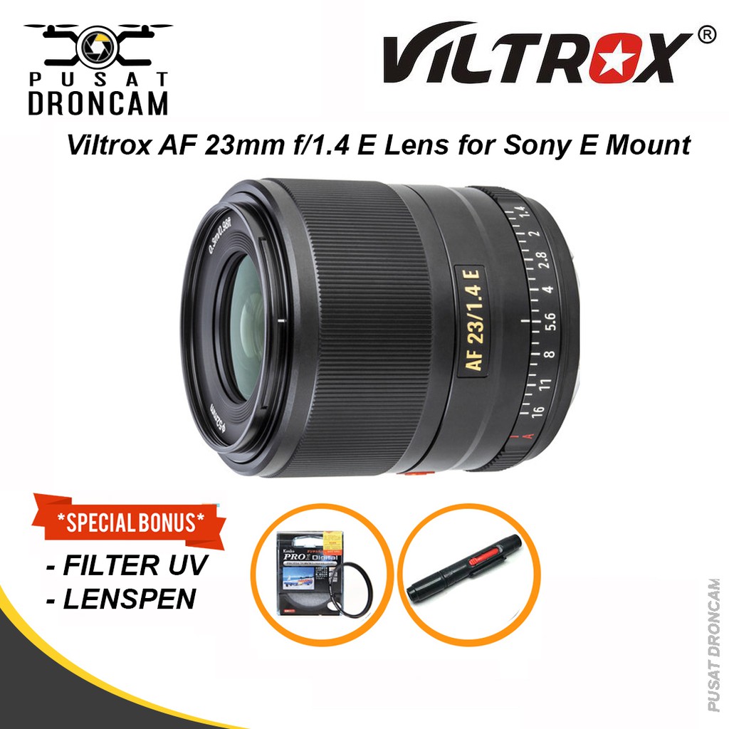 Lensa Viltrox AF 23mm f1.4 E Fix Lens for Sony E Mount Original