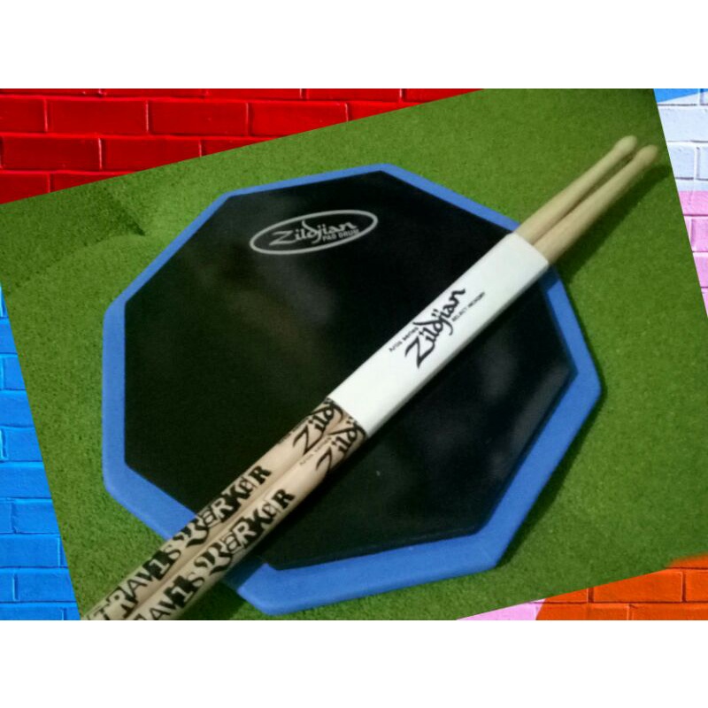 Drum Pad  Pad Drum Alat Latihan Drum 10 Inch Bagus Bonus Stick