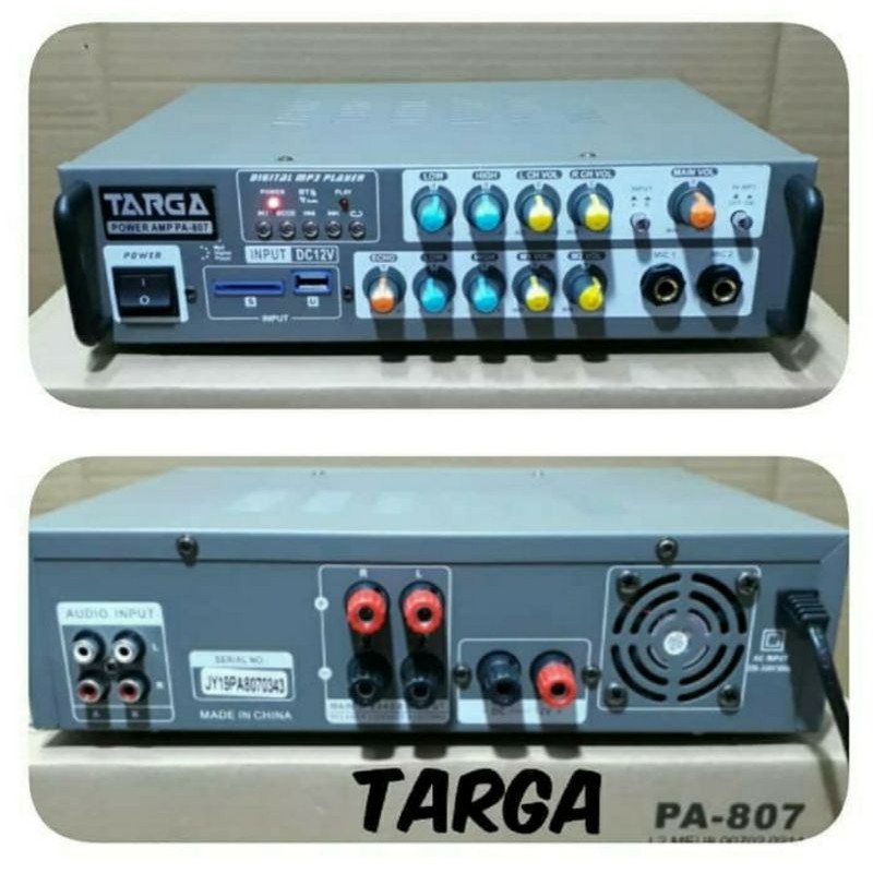 AMPLIFIER TARGA PA807 AMPLI TARGA PA 807