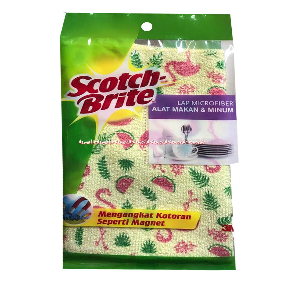 Scotch Brite Lap Alat Makan Dining Ware Cloth Tidak Menggores Peralatan