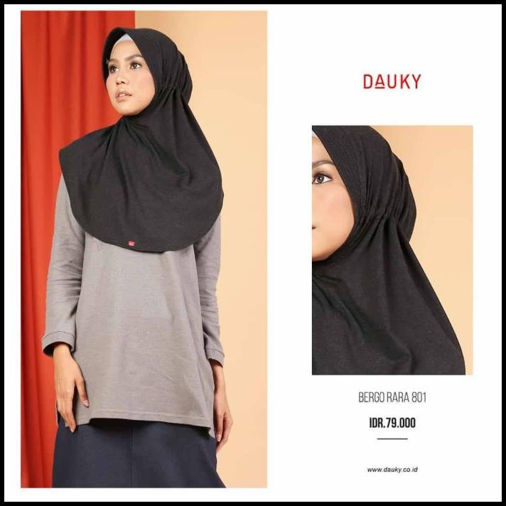 Diskon Hijab Dauky Original/ Bergo Rara Dauky