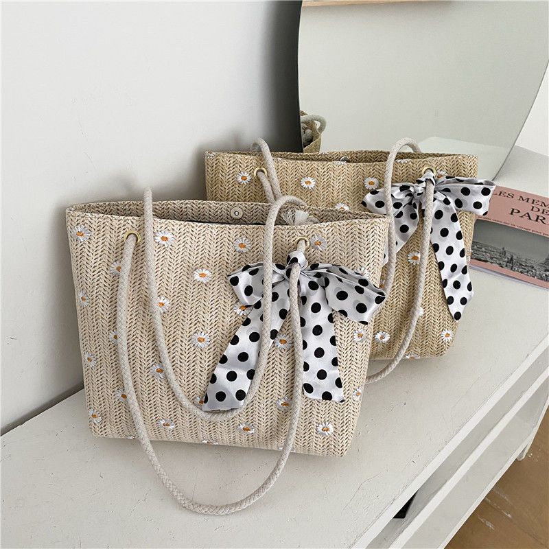 Tas Wanita Tas Totebag Wanita Fashion Bahan Anyaman 5259 (A5Q6) Model Terbaru Kekinian Tas Batam Imp