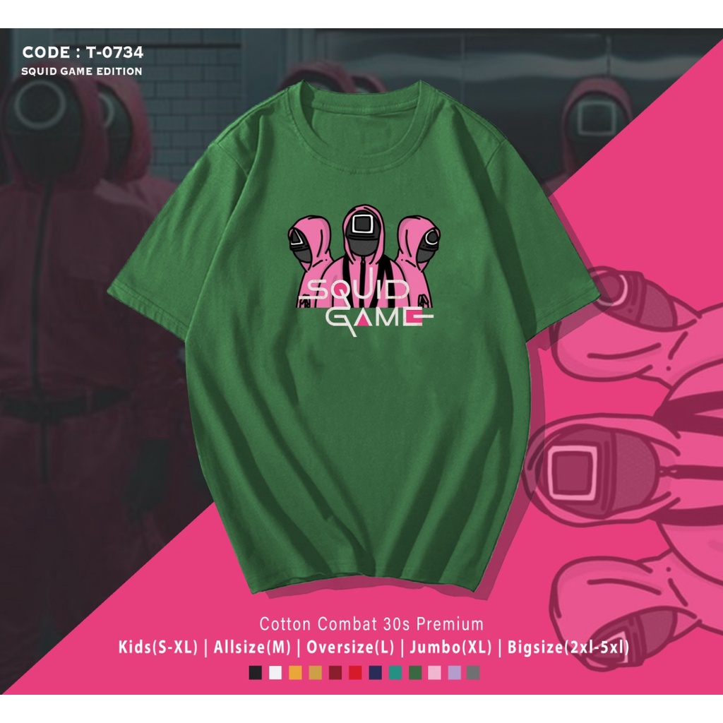 KAOS K-DRAMA KOREA SQUIT GAME 03 / ATASAN UNISEX / KAOS SANTAI PRIA &amp; WANITA / BAHAN KATUN PREMIUM