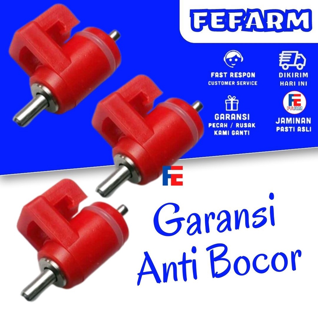 Nipple Ayam Broiler Petelur Puyuh G-Lock Spare Parts Nipple Hewan A3, A5, A9