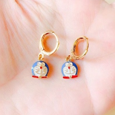 Anting Anak Animasi Biru Gold Xuping