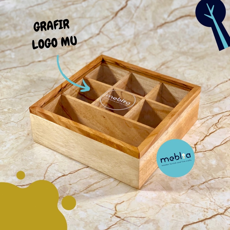 Letto Tea Chest Wadah Teh Celup