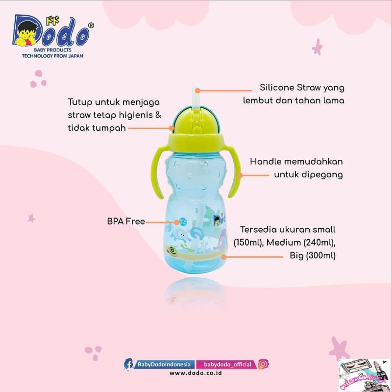 ☃Cutezz_Ching1☃Dodo Sport Handle Cup DDC - Botol Minum