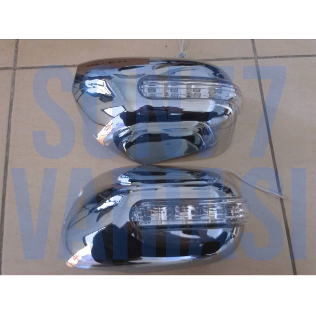 Cover spion innova lama 2005 2015 lampu LED sein besar chrome