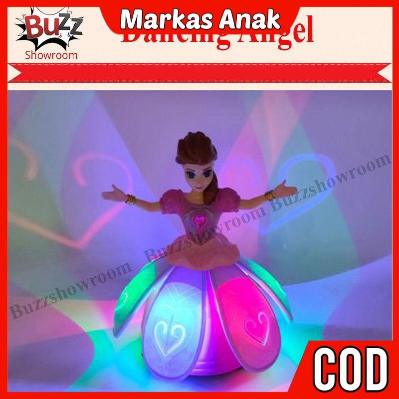 Mainan Anak Anak Umur 3 4 5 6 Tahun Boneka Snow Princess Frozen barbie Girl Dancing Dance Menari Jog