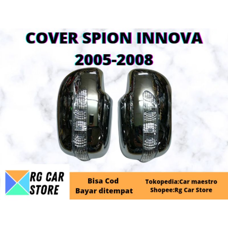 COVER SPION TOYOTA INNOVA 2005-2011 CARBON,BLACK DOFF, CHROME WITH LAMP