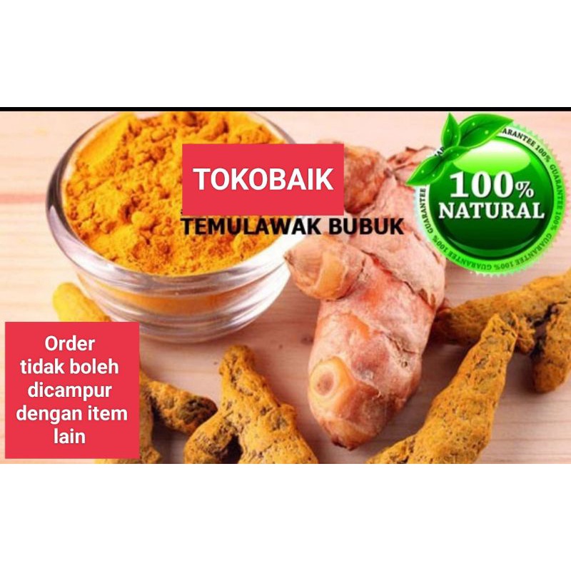 

Jamu Herbal Tradisional Tanaman Obat Temulawak Bubuk Asli isi 50 gr