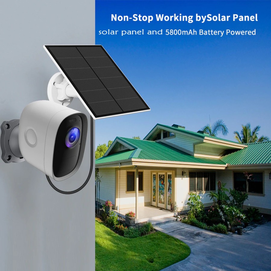 CCTV Portable IP Camera CCTV Solar Portable Baterai Teknobi CG1 Waterproof Wireless - kamera + solar