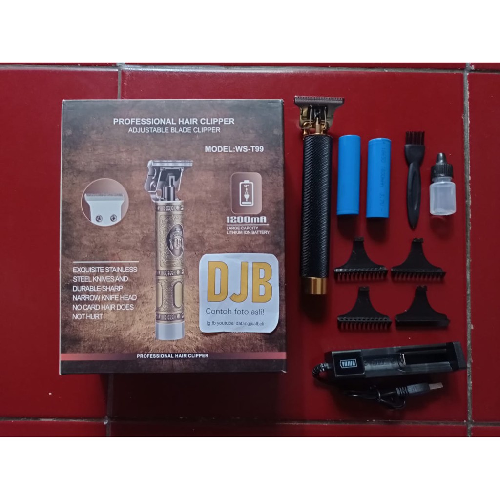 VIP Alat Cukur Elektrik Hair Clipper Ceramic Trimmer USB Rechargerable