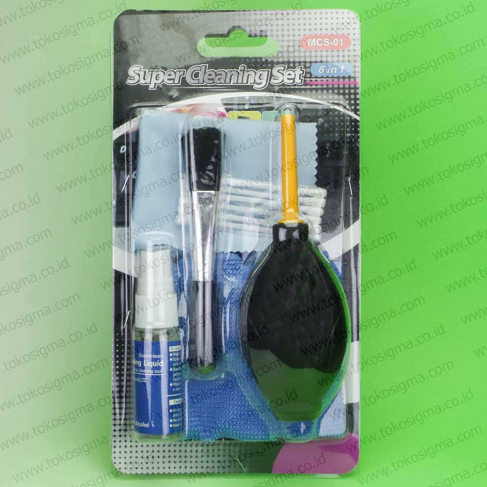 SUPER CLEANING SET KIT CAMERA LAPTOP MONITOR FOTOCOPY WITH HAND PUMP
