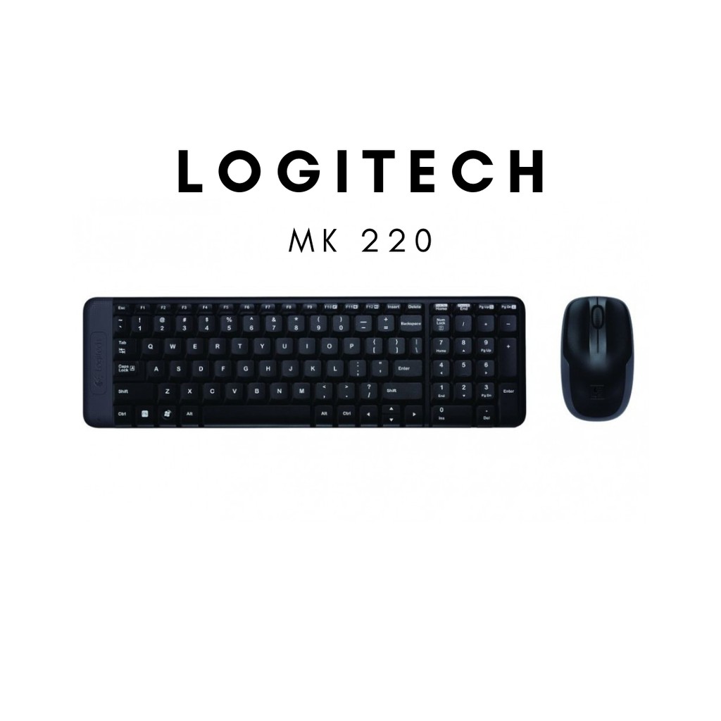 Keyboard + Mouse Wireless Logitech MK220