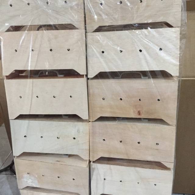 Koper kayu/kandang koper/kandang kayu/koper burung/kandang kotak kecil/kandang kecil burung