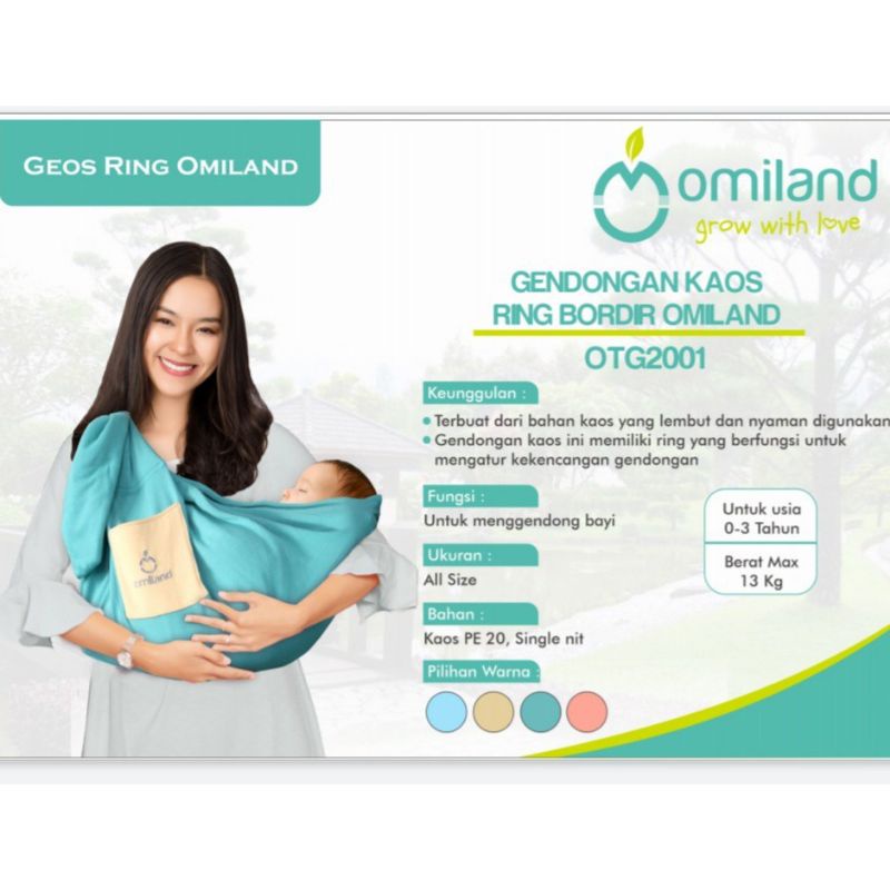 Omiland Gendongan Kaos Ring Bordir