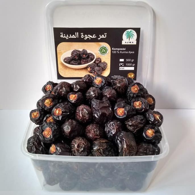 

Buruan Serbu Kurma Ajwa Kurma Nabi 1 Kg Asli Madinah Super Premium Quality