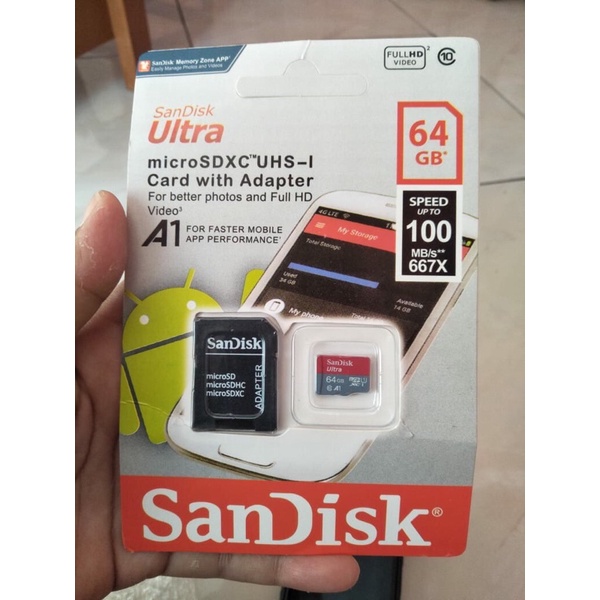 Sandisk Memory Micro SD 64GB 128GB / Memory Card Micro SD 64 GB 128GB SANDISK