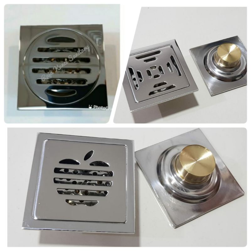 Floor Drain/Saringan got/Anti Bau/Anti Serangga/Kuningan/Stainless