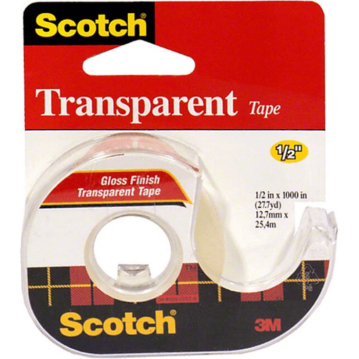 

Tranparent Tape Scotch 1/2” (Original From USA)