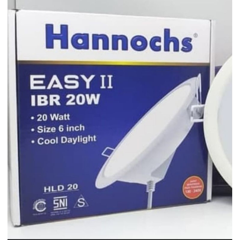 Lampu Downlight LED/lampu panel Hannochs easy 20watt bulat