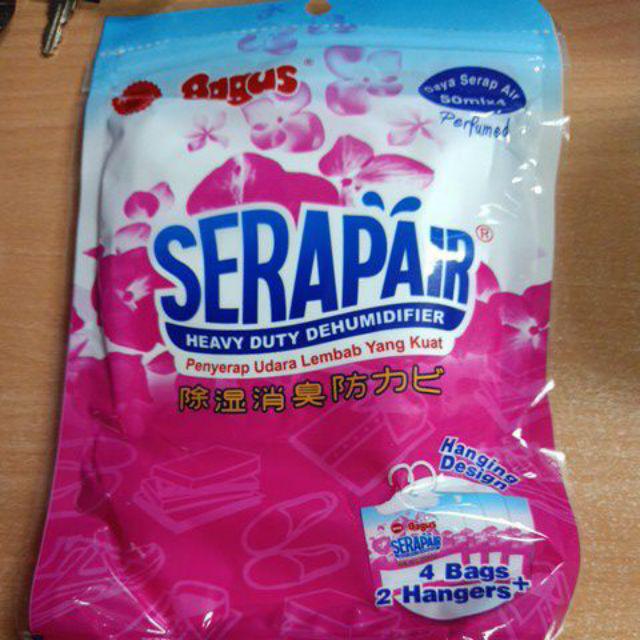 Bagus Serapair Gantungan Lemari Serap Air Pink Anti Lembab Penghilang Bau 4pcs