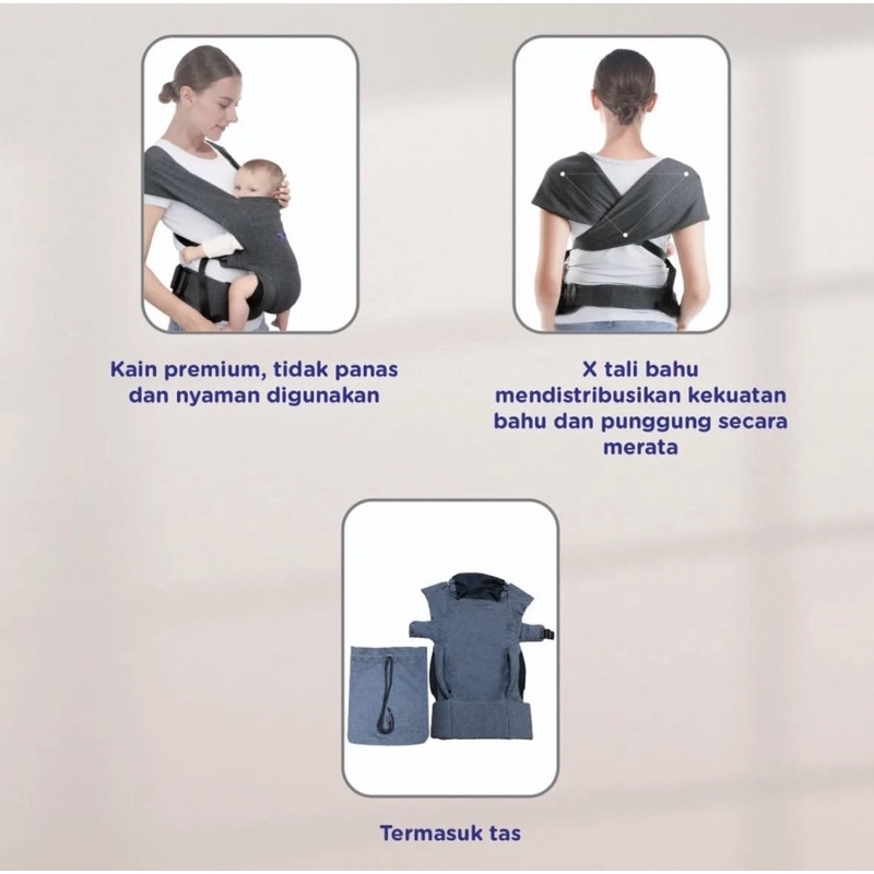 Baby Safe M-Shaped Carrier BC010 - Gendongan Bayi