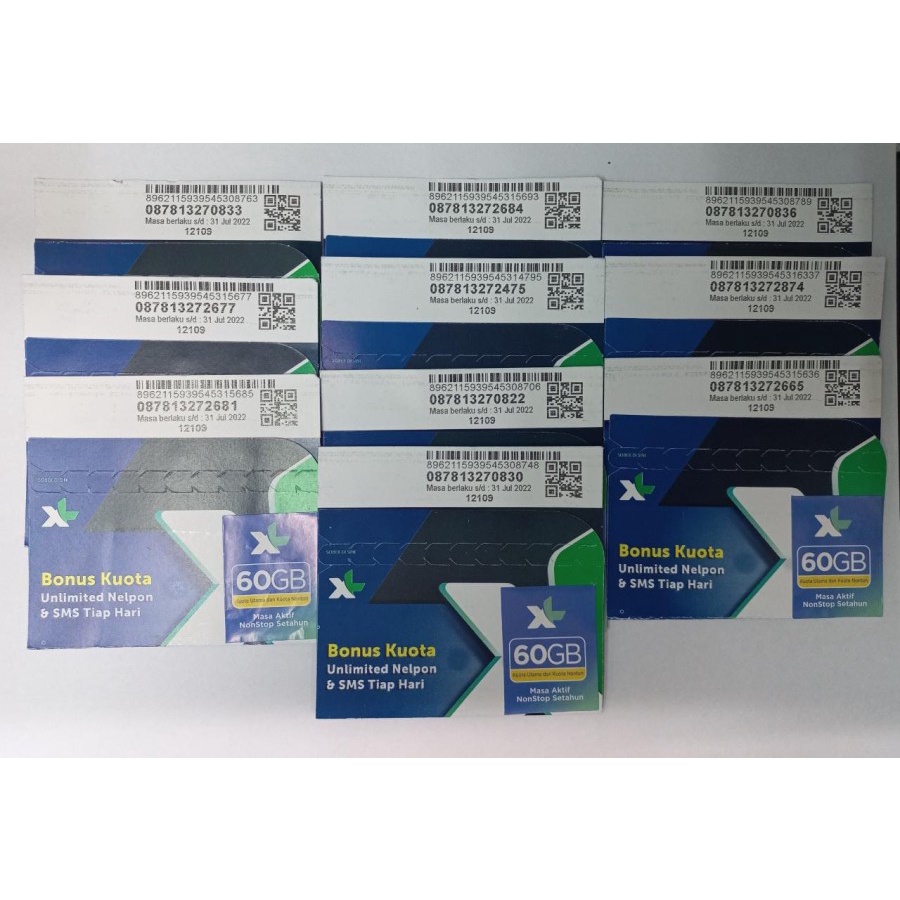 Kartu Perdana XL Kuota 60 GB 120 GB - Biasa