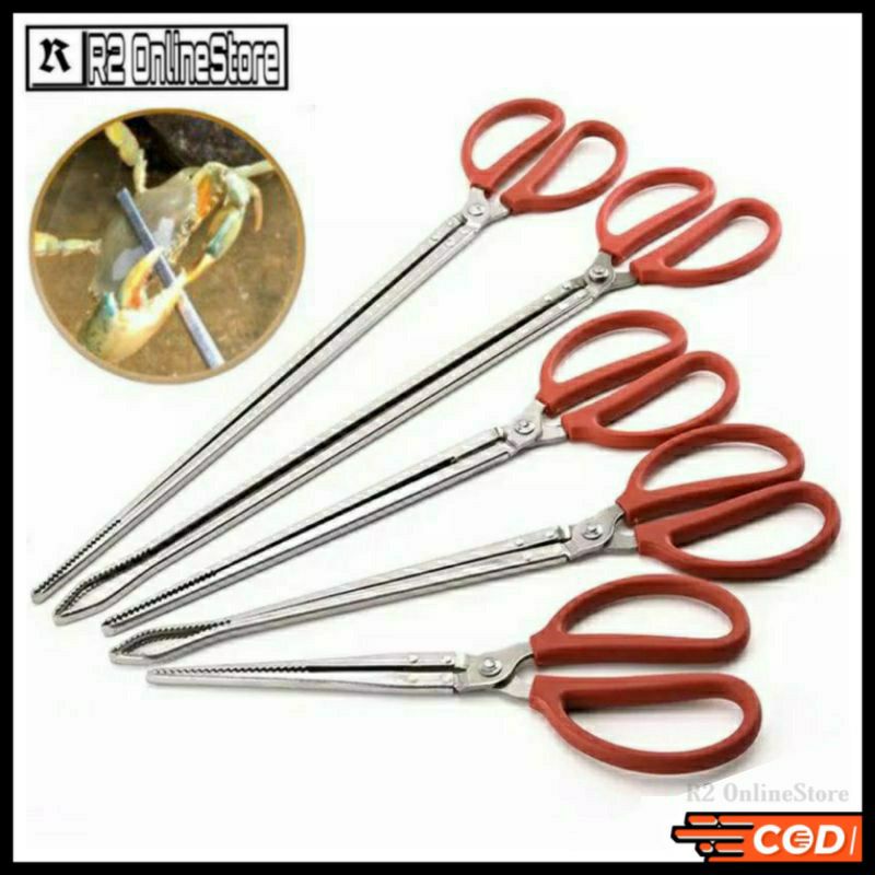 Crab Tongs Gunting Capit Pengambil Kepiting / Gunting Jepit Penjepit Jepitan Capit Capitan Penangkap
