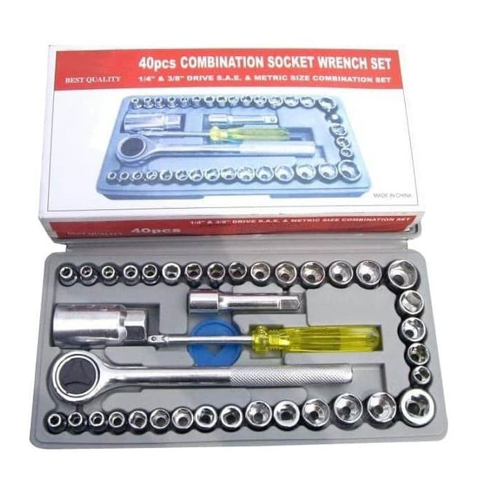 SM- KUNCI SOCK AIWA WRENCH SET 40 IN 1 KUNCI SOK SHOCK PAS