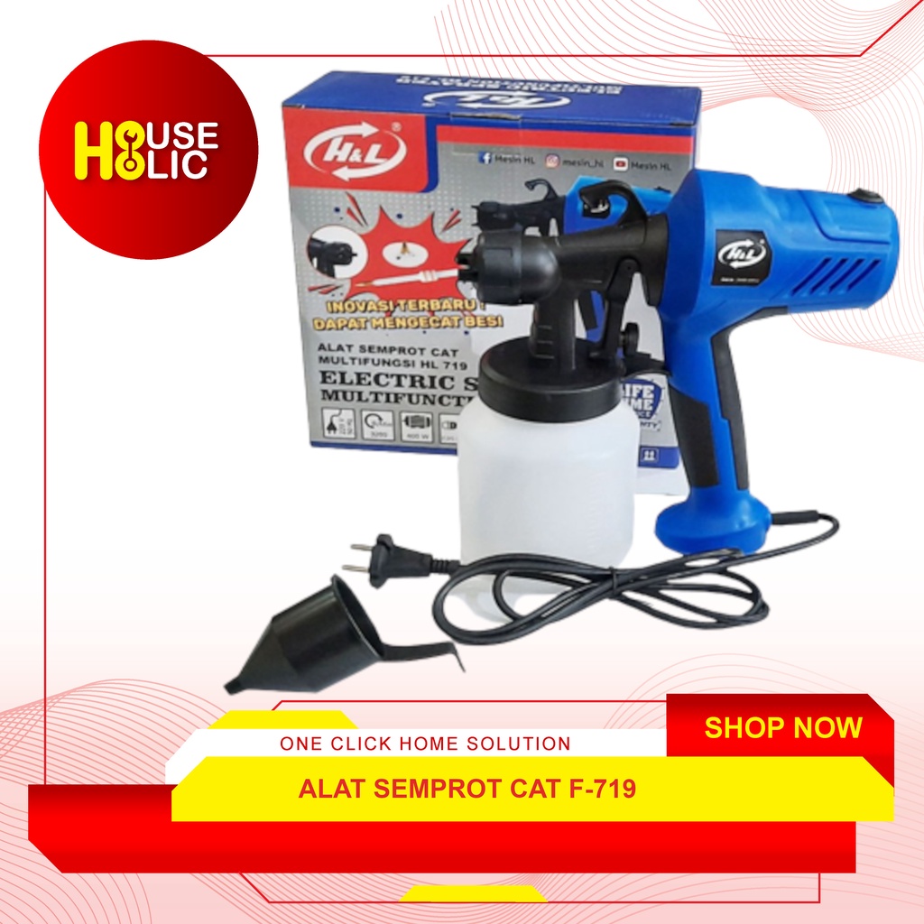 Electric Spray Gun HL-719 / Alat Semprot Cat Minyak Electrik F 719